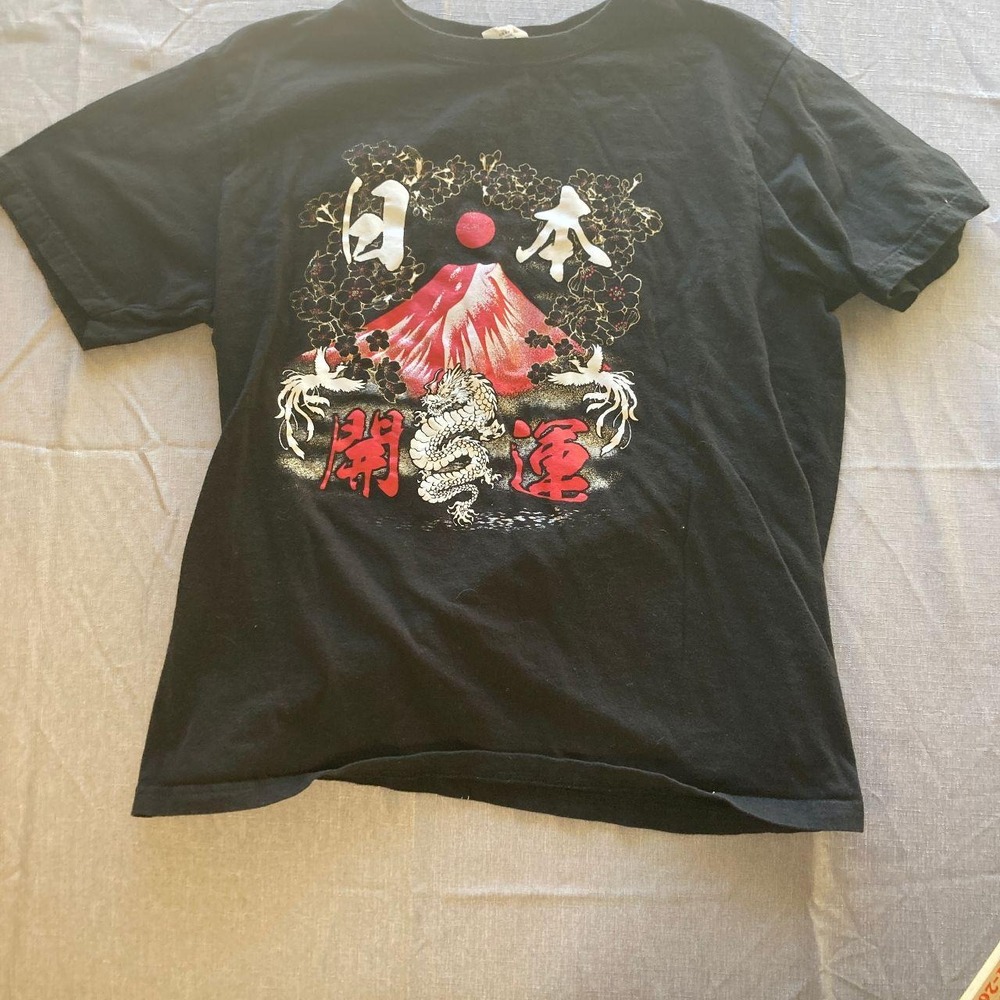 Japanese Mountain Graphic Tee from Printstar size Medium Graphic Tee Y2K